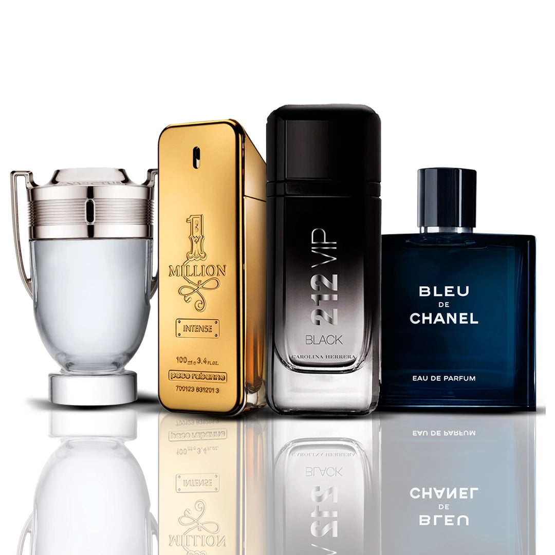 Комплект от 4 парфюма | Invictus Victory + One Million + Bleu de Chanel + 212 Vip Black