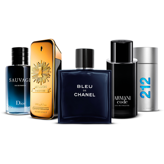 Комплект от 5 парфюма – Sauvage, 1 Million, Bleu de Chanel, Armani Code и 212 Men [100 ml всеки]