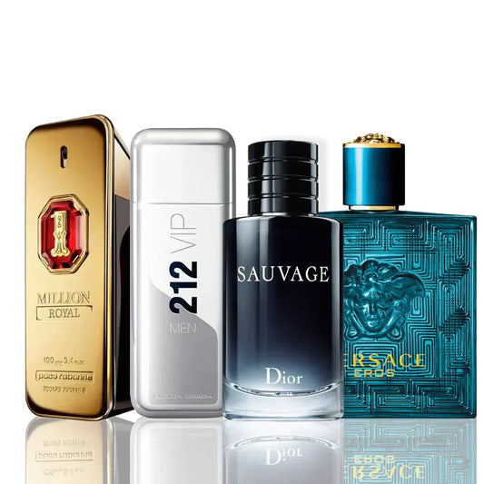Комплект от 4 парфюма | One Million Royal + 212 Vip + Sauvage Dior + Versace Eros 100 ml