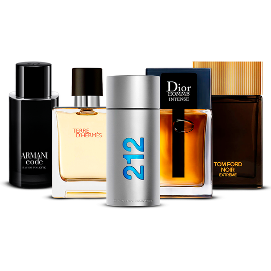 Комплект от 5 парфюма – Armani Code, Invictus, Dior Homme Intense, Bleu de Chanel и Terre d'Hermès [100 ml всеки] (Копие)