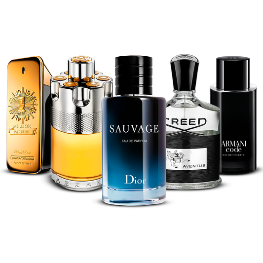 Комплект от 5 парфюма – 1 Million, Azzaro Wanted, Sauvage, Creed Aventus и Armani Code [100 ml всеки]