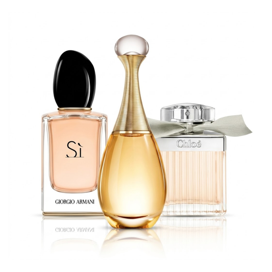 Комплект от 3 парфюма | Armani Sì, Dior J'adore, Chloé EDP 100 ml