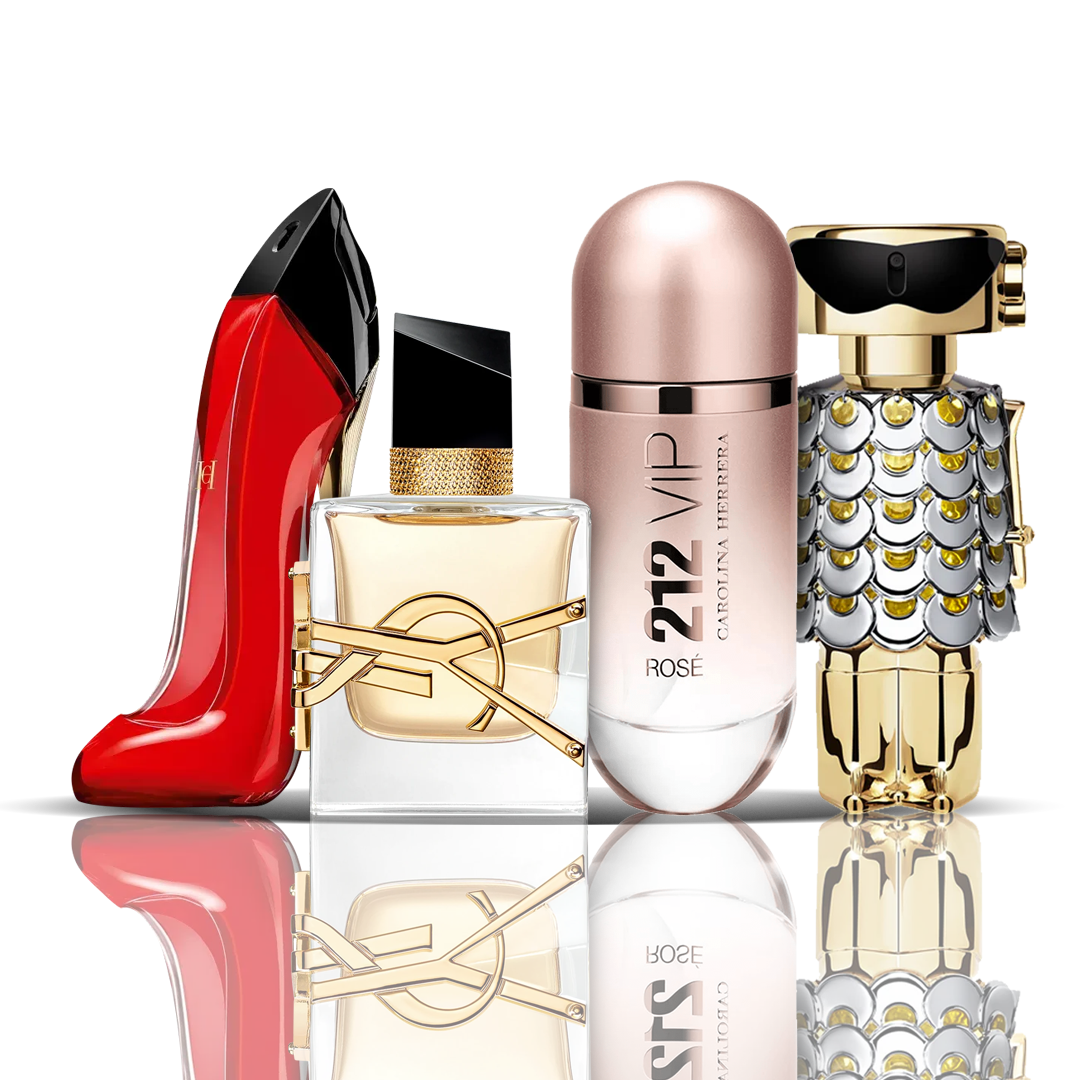 Комплект от 4 парфюма | Very Good Girl + Libre + 212 VIP Rose + Fame 100 ml