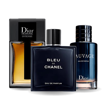 Комплект от 3 парфюма | Sauvage Dior, Bleu de Chanel, Dior Homme Intense 100 ml