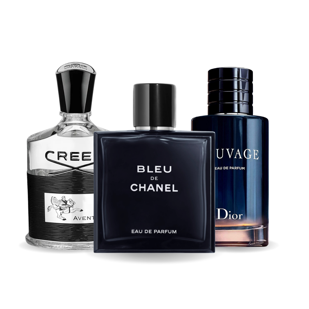 Комплект от 3 парфюма | Creed Aventus, Bleu de Chanel, Dior Sauvage 100 ml