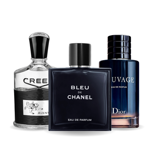 Комплект от 3 парфюма | Creed Aventus, Bleu de Chanel, Dior Sauvage 100 ml