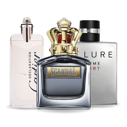 Комплект от 3 парфюма | Allure Homme Sports, Jean Paul Gaultier Scandal, Cartier Declaration 100 ml