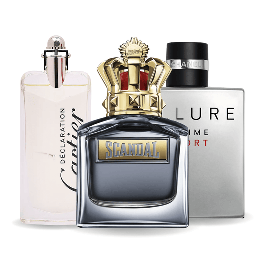 Комплект от 3 парфюма | Allure Homme Sports, Jean Paul Gaultier Scandal, Cartier Declaration 100 ml