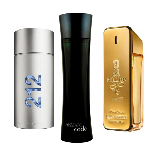 Комплект от 3 парфюма | 212 Men NYC, Paco Rabanne One Million, Armani Code Homme 100 ml