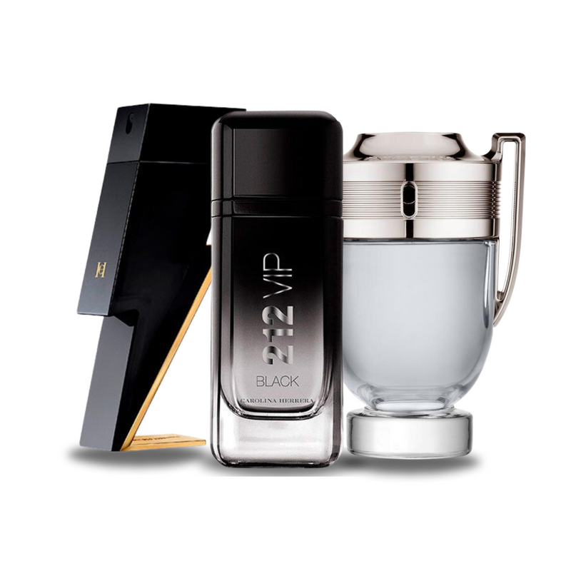 Комплект от 3 парфюма | BAD BOY, 212 VIP BLACK, Paco Rabanne INVICTUS 100 ml