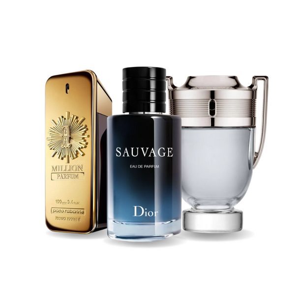 Комплект от 3 парфюма | Paco Rabanne ONE MILLION, Dior SAUVAGE, Paco Rabanne INVICTUS 100 ml