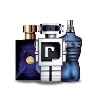 Комплект от 3 парфюма | Versace DYLAN BLUE, Paco Rabanne PHANTOM, Jean Paul Gaultier ULTRA MALE 100 ml
