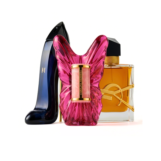 Комплект от 3 парфюма | Carolina Herrera Good Girl + Carolina Herrera La Bomba + Yves Saint Laurent Libre Intense 100 ml