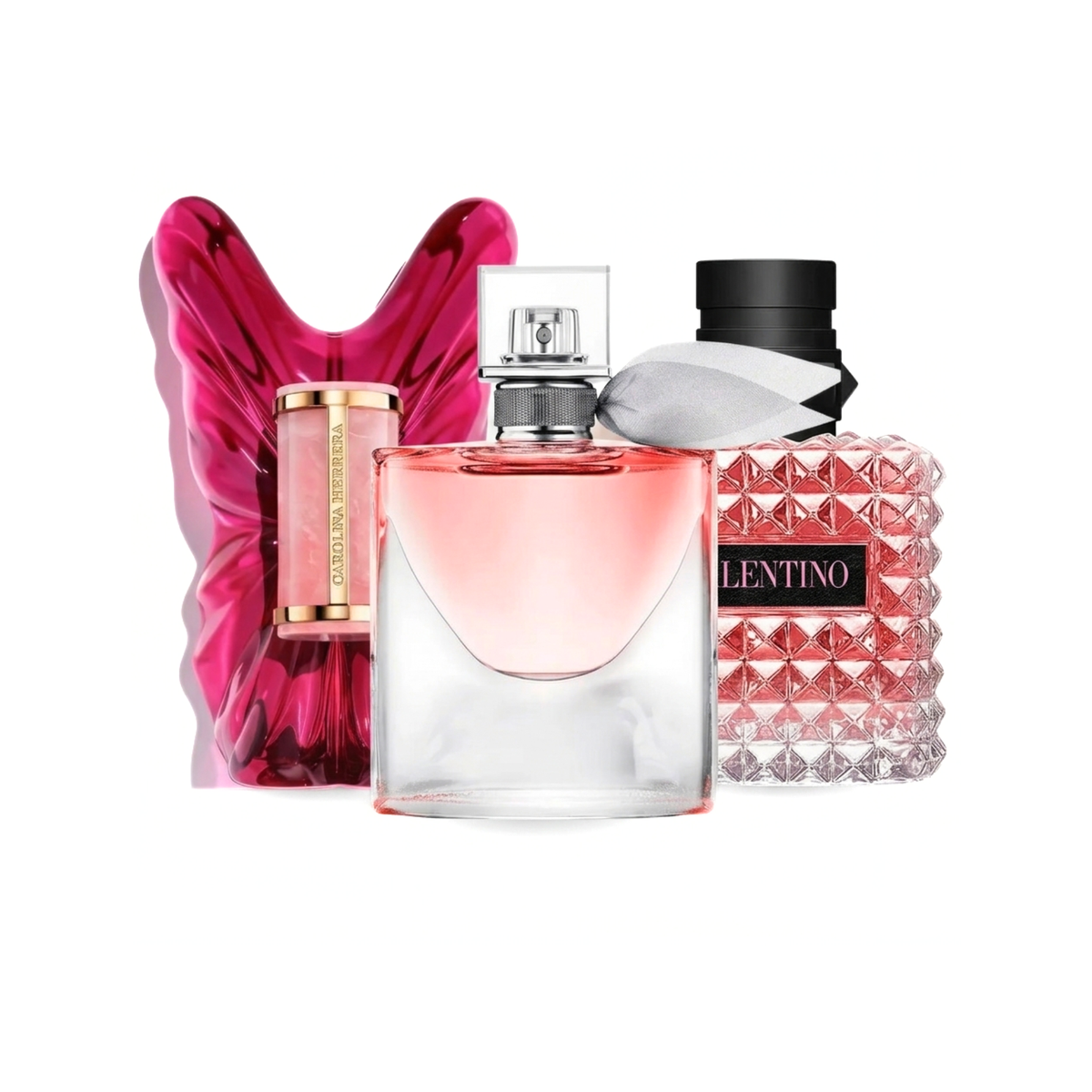 Комплект от 3 парфюма | Carolina Herrera La Bomba, La Vie Est Belle, Donna Intense Valentino - 100ml