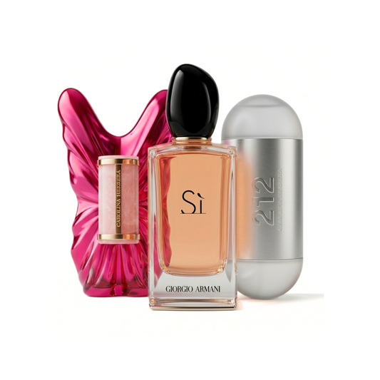 Комплект от 3 парфюма | Carolina Herrera La Bomba, Giorgio Armani SI, 212 NYC - 100ml