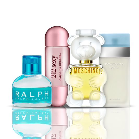 Комплект от 4 парфюма | 212 Sexy + Light Blue + Moschino Toy 2 + Ralph Lauren 100 ml