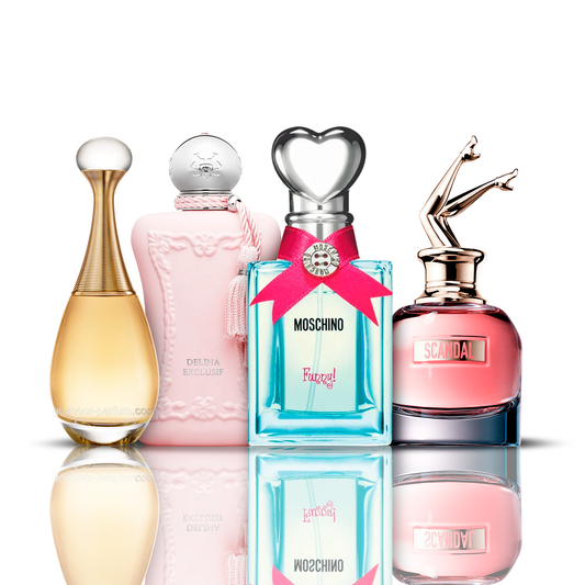 Комплект от 4 парфюма | Funny Moschino + Delina + Scandal + J'adore 100 ml