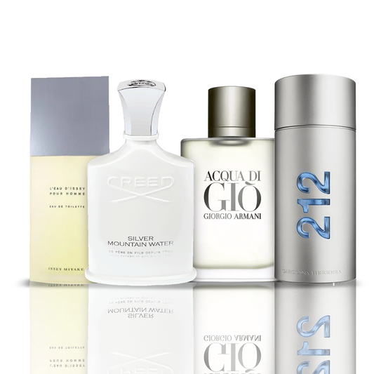 Комплект от 4 парфюма | Issey Miyake + Acqua di Gio + Creed Silver + 212 NYC Men 100 ml