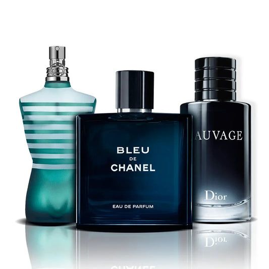 Комплект от 3 парфюма | Le Male, Bleu de Chanel и Sauvage (100 ml)