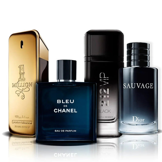 Комплект от 4 парфюма | One Million, Bleu de Chanel, 212 Vip Black и Sauvage (100 ml)